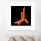 Liftoff! by Wayne Minnis on GIANT ART - orange digital drawing