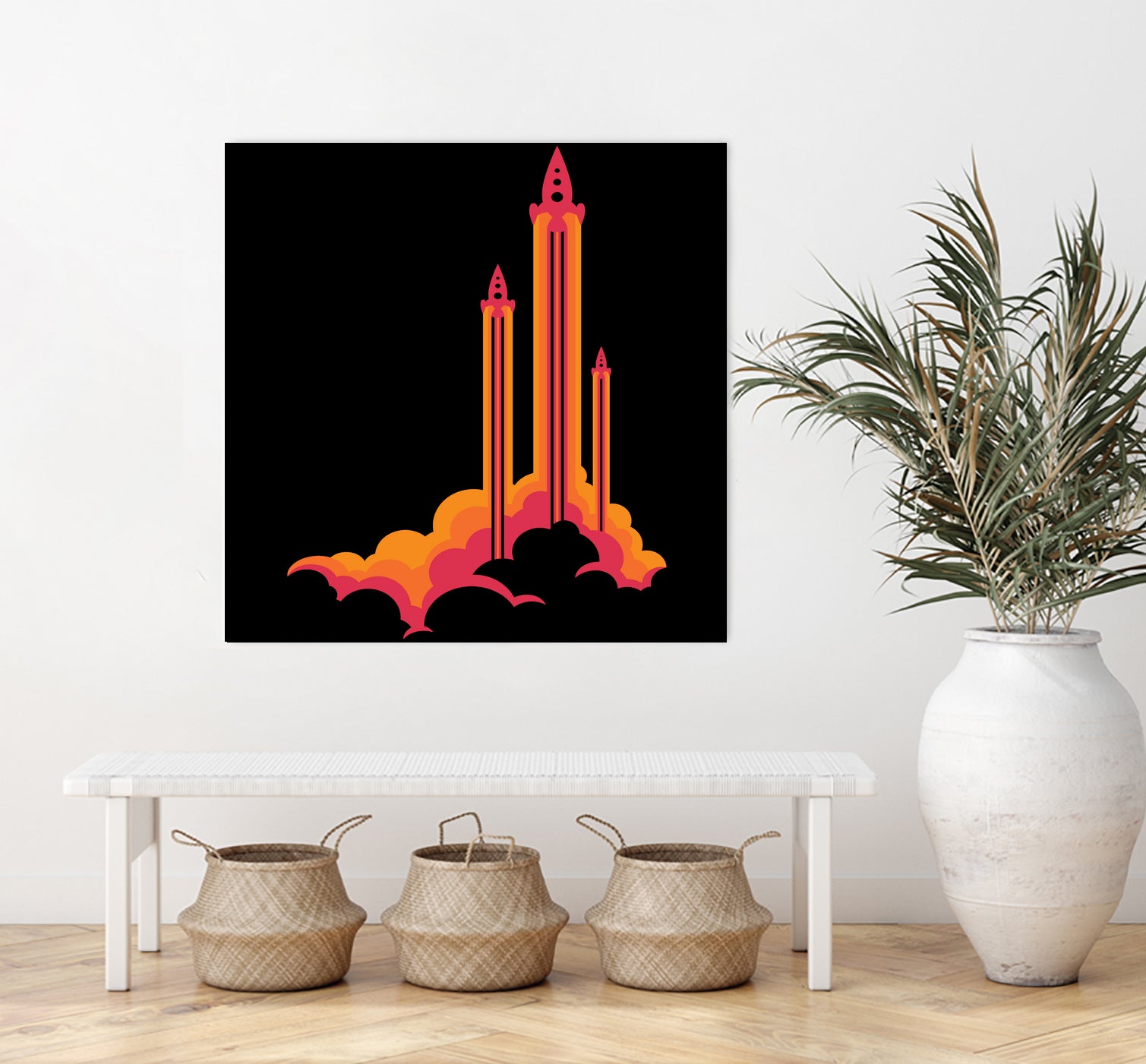 Liftoff! by Wayne Minnis on GIANT ART - orange digital drawing