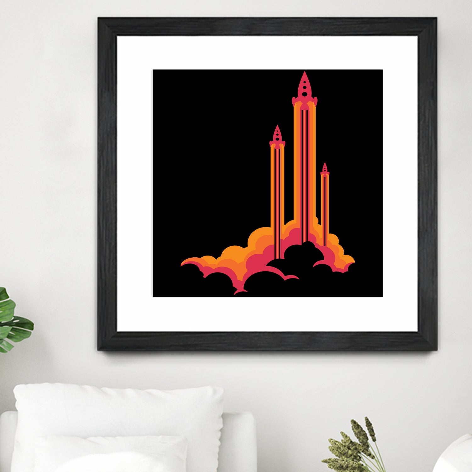 Liftoff! by Wayne Minnis on GIANT ART - orange digital drawing