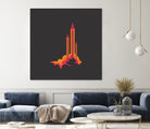 Liftoff! by Wayne Minnis on GIANT ART - orange digital drawing