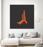 Liftoff! by Wayne Minnis on GIANT ART - orange digital drawing