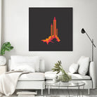 Liftoff! by Wayne Minnis on GIANT ART - orange digital drawing