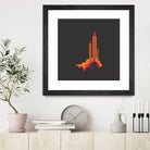 Liftoff! by Wayne Minnis on GIANT ART - orange digital drawing