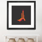 Liftoff! by Wayne Minnis on GIANT ART - orange digital drawing