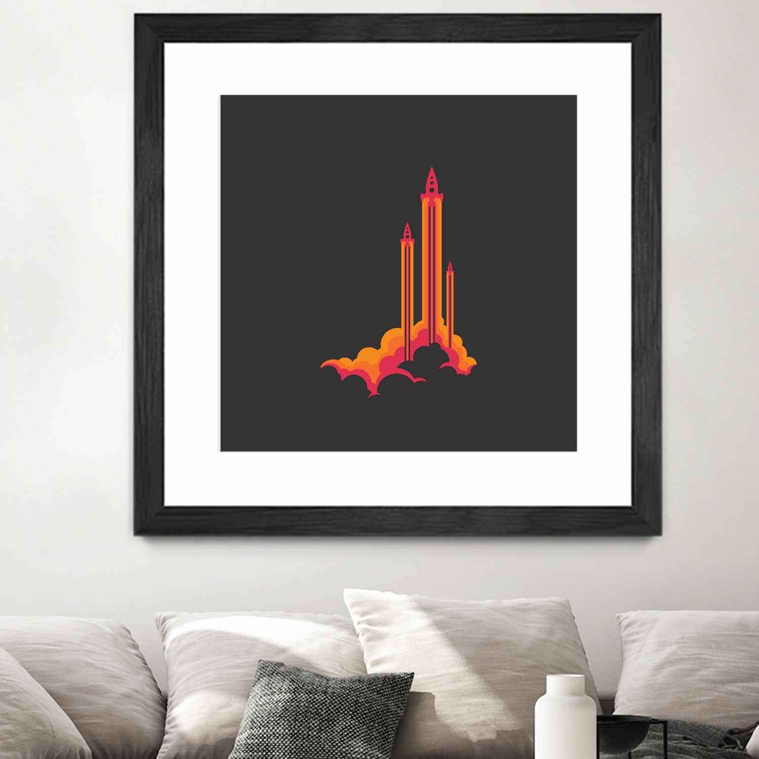 Liftoff! by Wayne Minnis on GIANT ART - orange digital drawing