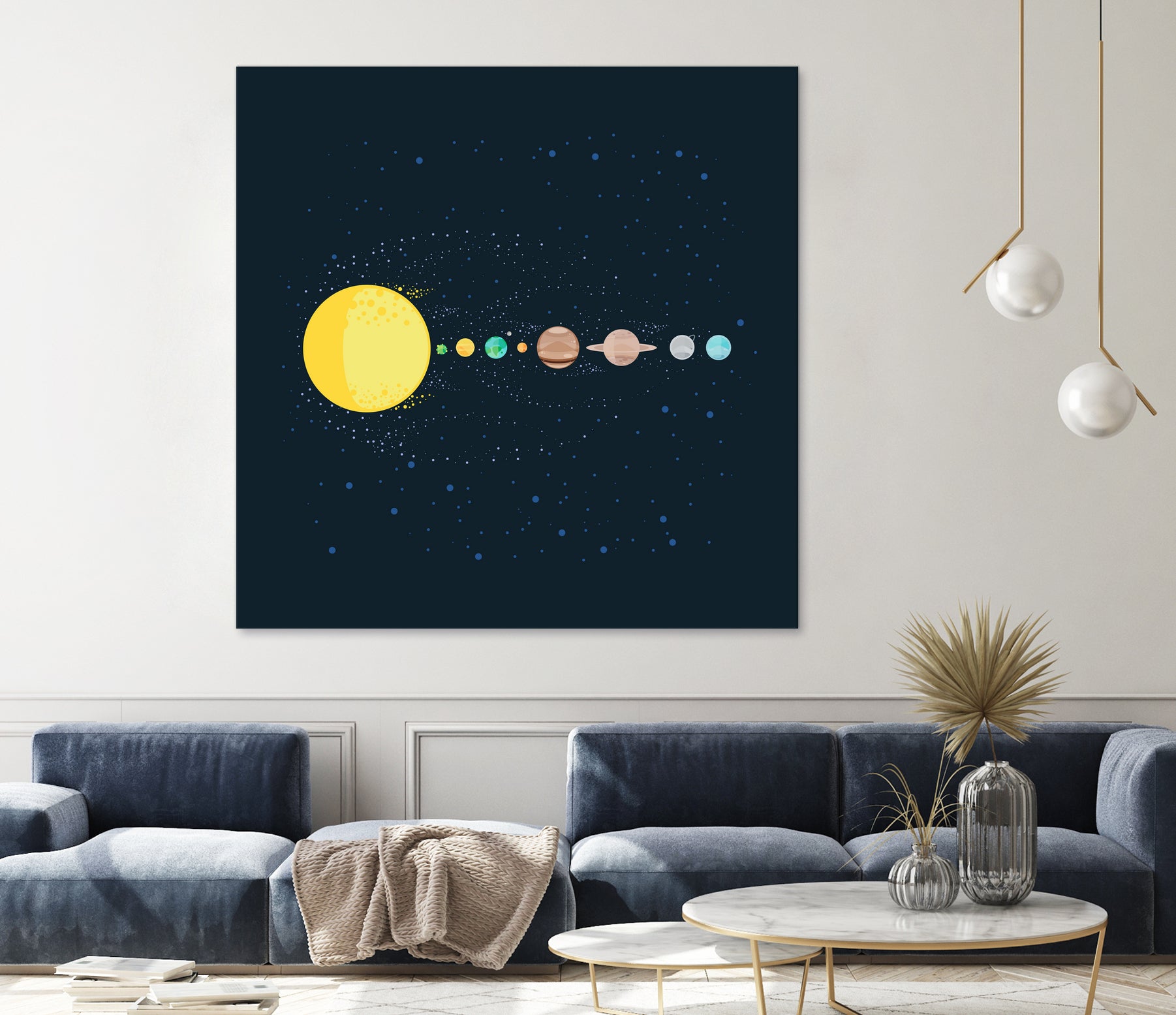 Solar System by Alessandra Gagliano on GIANT ART - blue photo illustration