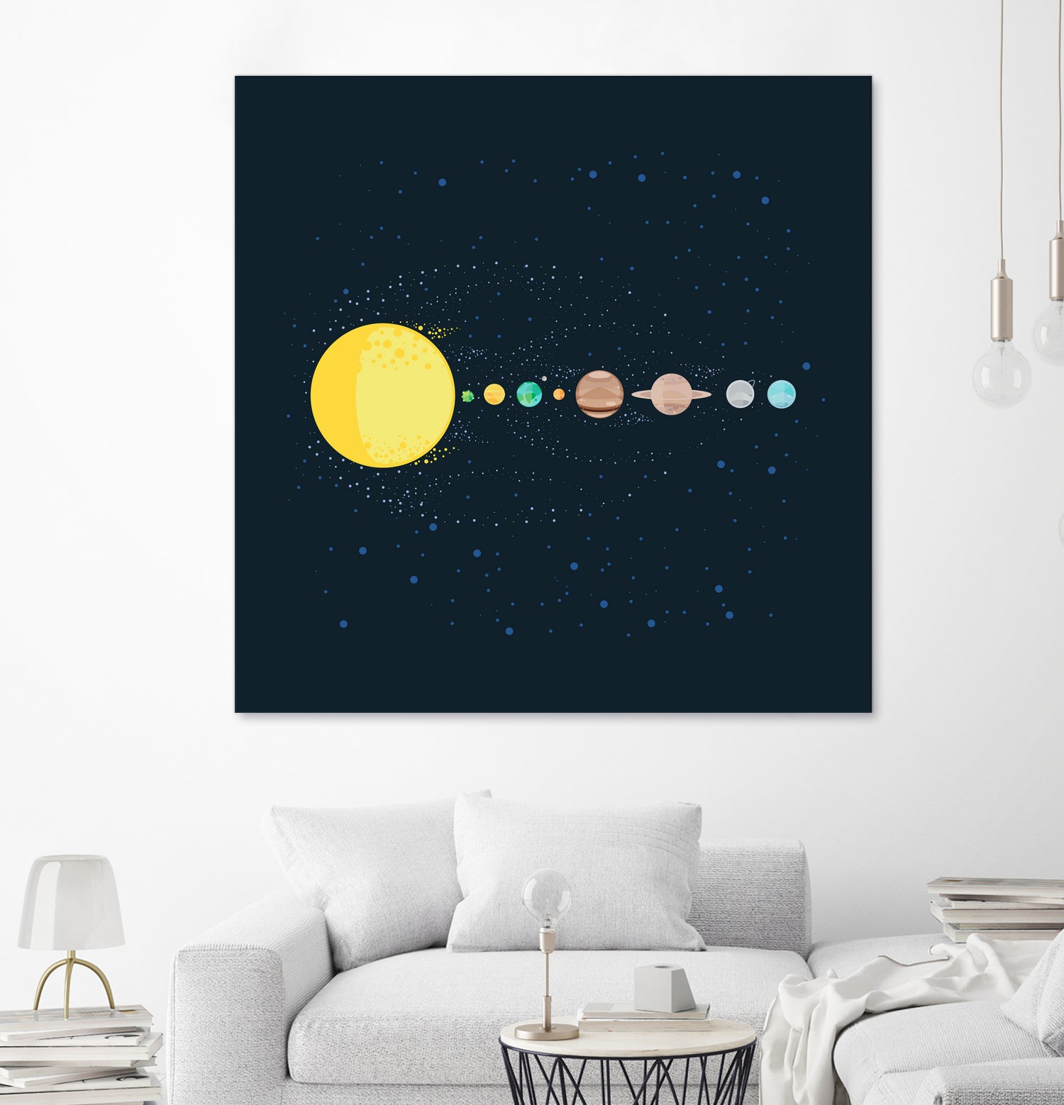 Solar System by Alessandra Gagliano on GIANT ART - blue photo illustration