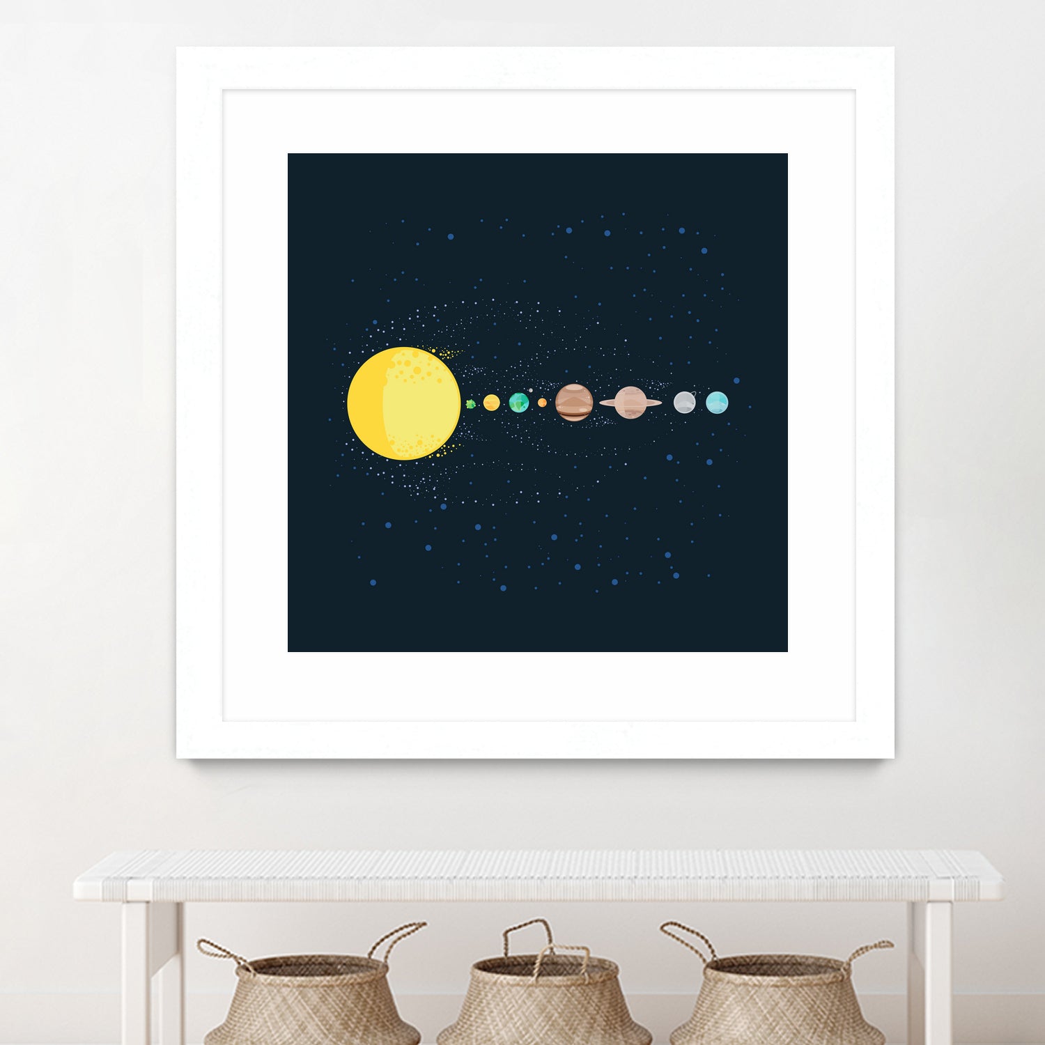 Solar System by Alessandra Gagliano on GIANT ART - blue photo illustration