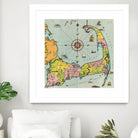 Vintage Map of Cape Cod by Adam Shaw on GIANT ART - white photo illustration