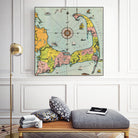 Vintage Map of Cape Cod by Adam Shaw on GIANT ART - white photo illustration