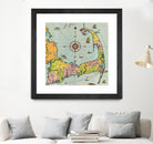 Vintage Map of Cape Cod by Adam Shaw on GIANT ART - white photo illustration