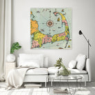 Vintage Map of Cape Cod by Adam Shaw on GIANT ART - white photo illustration