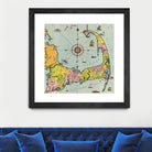 Vintage Map of Cape Cod by Adam Shaw on GIANT ART - white photo illustration