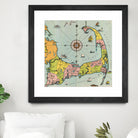 Vintage Map of Cape Cod by Adam Shaw on GIANT ART - white photo illustration