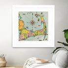 Vintage Map of Cape Cod by Adam Shaw on GIANT ART - white photo illustration