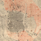 Vintage Map of Madrid Spain (1861) by Adam Shaw on GIANT ART - white photo illustration