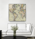 Vintage Map of The World (1766) by Adam Shaw on GIANT ART - white photo illustration