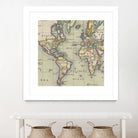 Vintage Map of The World (1766) by Adam Shaw on GIANT ART - white photo illustration