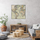 Vintage Map of The World (1766) by Adam Shaw on GIANT ART - white photo illustration