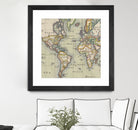 Vintage Map of The World (1766) by Adam Shaw on GIANT ART - white photo illustration