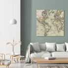 Vintage Map of The World (1766) by Adam Shaw on GIANT ART - white photo illustration