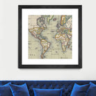 Vintage Map of The World (1766) by Adam Shaw on GIANT ART - white photo illustration