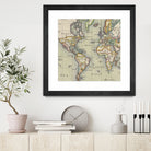 Vintage Map of The World (1766) by Adam Shaw on GIANT ART - white photo illustration