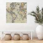 Vintage Map of The World (1766) by Adam Shaw on GIANT ART - white photo illustration