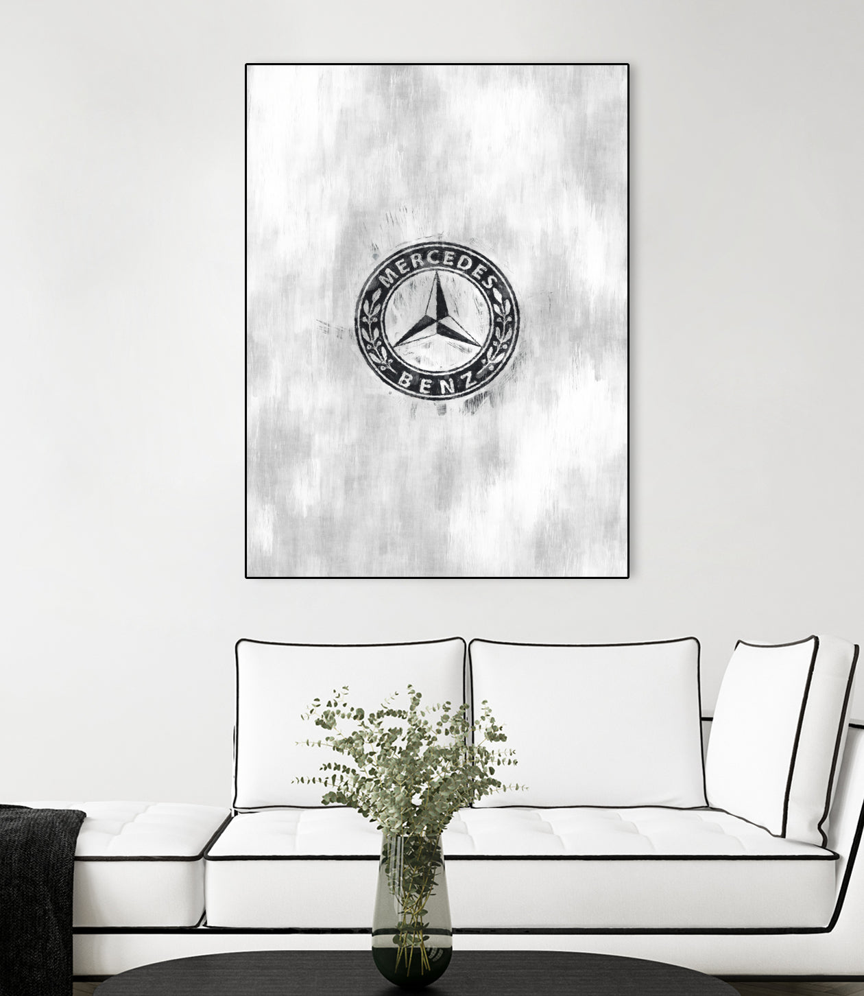 Mercedes-Benz logo sketch by Jurijs Permanickis on GIANT ART - gray digital painting