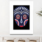 Lulua Ethnic Tribal Mask by TM Selvam on GIANT ART - white digital painting