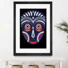 Lulua Ethnic Tribal Mask by TM Selvam on GIANT ART - white digital painting