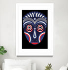 Lulua Ethnic Tribal Mask by TM Selvam on GIANT ART - white digital painting