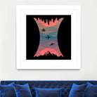 Sunrise / Sunset by Wayne Minnis on GIANT ART - blue digital drawing