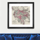 Vintage Map of Greece (1865) by Adam Shaw on GIANT ART - white photo illustration