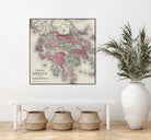 Vintage Map of Greece (1865) by Adam Shaw on GIANT ART - white photo illustration