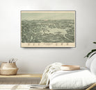 Vintage Map of Lake Winnipesaukee (1903) by Adam Shaw on GIANT ART - white photo illustration