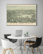 Vintage Map of Lake Winnipesaukee (1903) by Adam Shaw on GIANT ART - white photo illustration