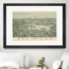 Vintage Map of Lake Winnipesaukee (1903) by Adam Shaw on GIANT ART - white photo illustration