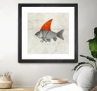 Goldfish with a Shark Fin by Vin Zzep on GIANT ART - white digital painting