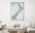 Vintage Map of New Zealand (1921) by Adam Shaw on GIANT ART - white photo illustration