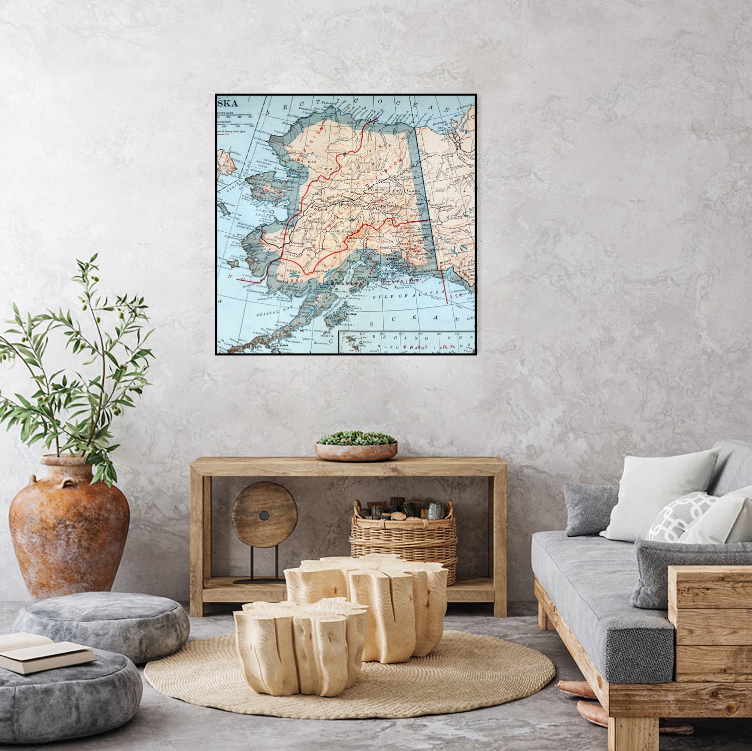 Vintage Map of Alaska (1921) by Adam Shaw on GIANT ART - white photo illustration