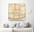 Vintage Map of Cincinnati Ohio (1841) by Adam Shaw on GIANT ART - white photo illustration