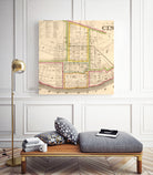 Vintage Map of Cincinnati Ohio (1841) by Adam Shaw on GIANT ART - white photo illustration