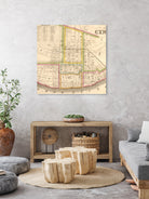 Vintage Map of Cincinnati Ohio (1841) by Adam Shaw on GIANT ART - white photo illustration