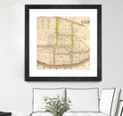 Vintage Map of Cincinnati Ohio (1841) by Adam Shaw on GIANT ART - white photo illustration