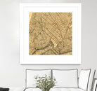 Vintage Map of Brooklyn New York (1874) by Adam Shaw on GIANT ART - white photo illustration