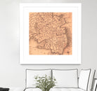 Vintage Map of Charleston South Carolina (1849) by Adam Shaw on GIANT ART - white photo illustration