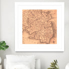 Vintage Map of Charleston South Carolina (1849) by Adam Shaw on GIANT ART - white photo illustration