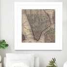 Vintage Map of Lower Manhattan (1847) by Adam Shaw on GIANT ART - white photo illustration