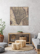 Vintage Map of Lower Manhattan (1847) by Adam Shaw on GIANT ART - white photo illustration